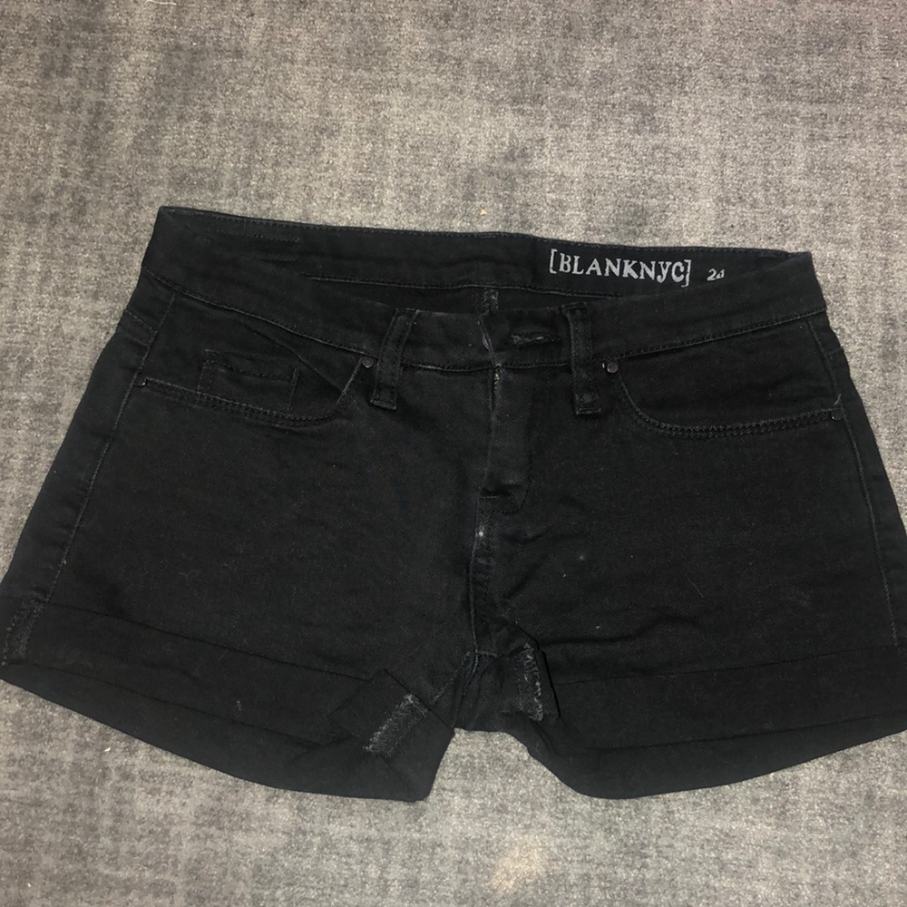 Blank NYC Black Denim Shorts